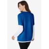 Woman Within Plus Size Layered-Look Crewneck Tee(Bright Cobalt)