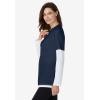 Woman Within Plus Size Layered-Look Crewneck Tee(Navy)