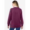 Woman Within Plus Size Layered-Look Sweatshirt(Deep Claret Floral Heart)