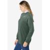 Woman Within Plus Size Layered-Look Sweatshirt(Pine Trellis Placement)