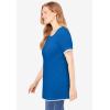 Woman Within Plus Size Layered-Look Tee(Bright Cobalt)