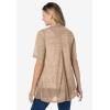 Woman Within Plus Size Lightweight Open Front Cardigan(New Khaki)