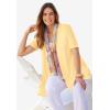 Woman Within Plus Size Lightweight Open Front Cardigan(Pine)