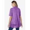Woman Within Plus Size Lightweight Open Front Cardigan(Pretty Violet)