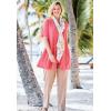 Woman Within Plus Size Lightweight Open Front Cardigan(Sweet Coral)