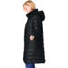 Woman Within Plus Size Long Packable Puffer Jacket(Black)