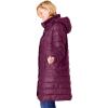 Woman Within Plus Size Long Packable Puffer Jacket(Deep Claret)