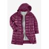 Woman Within Plus Size Long Packable Puffer Jacket(Grenadine Ombre)