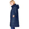 Woman Within Plus Size Long Packable Puffer Jacket(Navy)