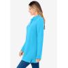 Woman Within Plus Size Long-Sleeve Polo Shirt(Paradise Blue)
