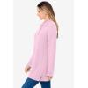 Woman Within Plus Size Long-Sleeve Polo Shirt(Pink)