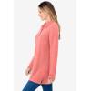 Woman Within Plus Size Long-Sleeve Polo Shirt(Sweet Coral)