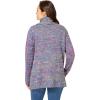 Woman Within Plus Size Multi Marled Cardigan(Ultra Blue Space Dye)