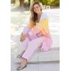 Woman Within Plus Size Ombre Shaker Cardigan(Delicate Pink Ombre)