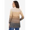 Woman Within Plus Size Ombre Shaker Cardigan(Khaki Ombre)