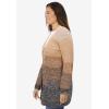 Woman Within Plus Size Ombre Shaker Cardigan(Khaki Ombre)