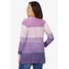Woman Within Plus Size Ombre Shaker Cardigan(Purple Orchid Ombre)