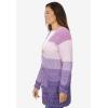 Woman Within Plus Size Ombre Shaker Cardigan(Purple Orchid Ombre)