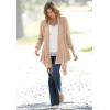 Woman Within Plus Size Open Front Pointelle Cardigan(Banana)