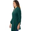 Woman Within Plus Size Open Front Pointelle Cardigan(Emerald Green)