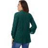Woman Within Plus Size Open Front Pointelle Cardigan(Emerald Green)