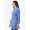 Woman Within Plus Size Open Front Pointelle Cardigan(French Blue)
