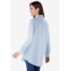 Woman Within Plus Size Perfect Long Sleeve Shirt(French Blue Stripe)