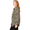 Woman Within Plus Size Perfect Long Sleeve Shirt(Ivory Abstract)