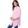 Woman Within Plus Size Perfect Long Sleeve Shirt(Original Pink)