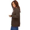 Woman Within Plus Size Perfect Long-Sleeve Cardigan(Chocolate)