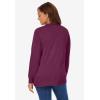 Woman Within Plus Size Perfect Long-Sleeve Cardigan(Deep Claret)