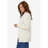 Woman Within Plus Size Perfect Long-Sleeve Cardigan(Ivory)