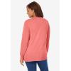 Woman Within Plus Size Perfect Long-Sleeve Cardigan(Sweet Coral)