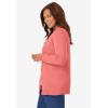 Woman Within Plus Size Perfect Long-Sleeve Cardigan(Sweet Coral)