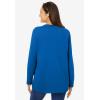 Woman Within Plus Size Perfect Long-Sleeve Crewneck Tee (Petite Available)(Bright Cobalt)