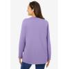 Woman Within Plus Size Perfect Long-Sleeve Crewneck Tee (Petite Available)(Soft Iris)