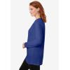 Woman Within Plus Size Perfect Long-Sleeve Crewneck Tunic(Ultra Blue)