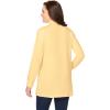 Woman Within Plus Size Perfect Long-Sleeve Mockneck Tee (Petite Available)(Banana)