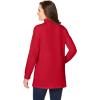 Woman Within Plus Size Perfect Long-Sleeve Mockneck Tee (Petite Available)(Classic Red)