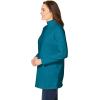 Woman Within Plus Size Perfect Long-Sleeve Mockneck Tee (Petite Available)(Deep Teal)