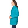 Woman Within Plus Size Perfect Long-Sleeve Mockneck Tee (Petite Available)(Pretty Turquoise)