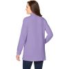 Woman Within Plus Size Perfect Long-Sleeve Mockneck Tee (Petite Available)(Soft Iris)