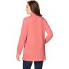 Woman Within Plus Size Perfect Long-Sleeve Mockneck Tee (Petite Available)(Sweet Coral)