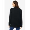 Woman Within Plus Size Perfect Long-Sleeve Turtleneck Tee (Petite Available)(Black)