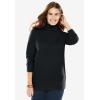 Woman Within Plus Size Perfect Long-Sleeve Turtleneck Tee (Petite Available)(Classic Red)