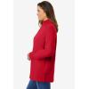 Woman Within Plus Size Perfect Long-Sleeve Turtleneck Tee (Petite Available)(Classic Red)