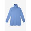 Woman Within Plus Size Perfect Long-Sleeve Turtleneck Tee (Petite Available)(Deep Teal)