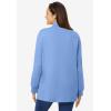 Woman Within Plus Size Perfect Long-Sleeve Turtleneck Tee (Petite Available)(French Blue)