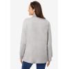 Woman Within Plus Size Perfect Long-Sleeve Turtleneck Tee (Petite Available)(Heather Grey)