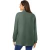 Woman Within Plus Size Perfect Long-Sleeve Turtleneck Tee (Petite Available)(Pine)